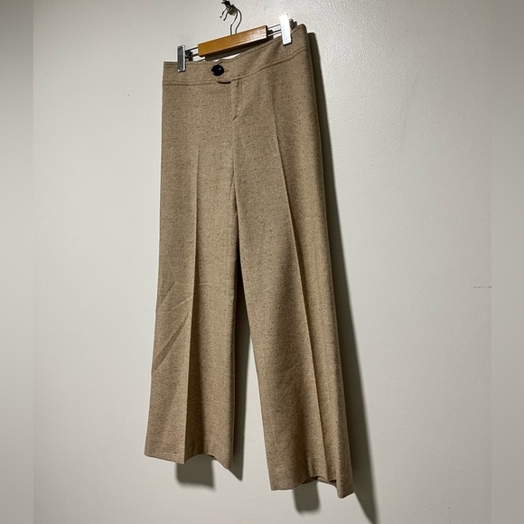 Jean Pascale Women’s Wool-Blend Wide-Leg Cropped Pants, Size 6, Made in Spain - Picture 4 of 10